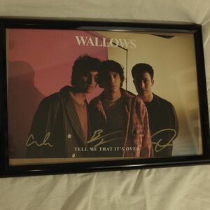 signed wallows tell me that it's over tour poster